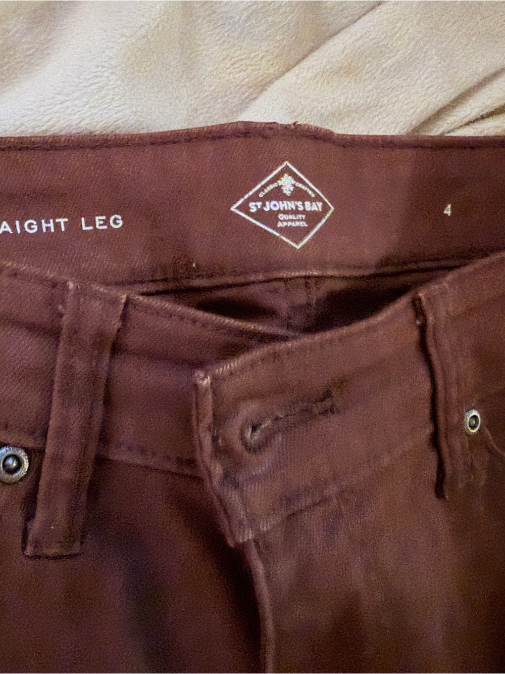 St. John's Bay Men's Straight Leg Jeans - Deep Brown
